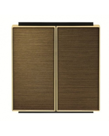 NIESSEN SKY 8511 OE Tecla doble interruptor-conmutador de la serie SKY color oro envejecido