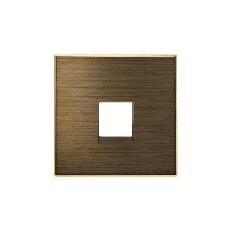 NIESSEN SKY 8517 OE Tapa toma de teléfono / informática de la serie SKY color oro envejecido