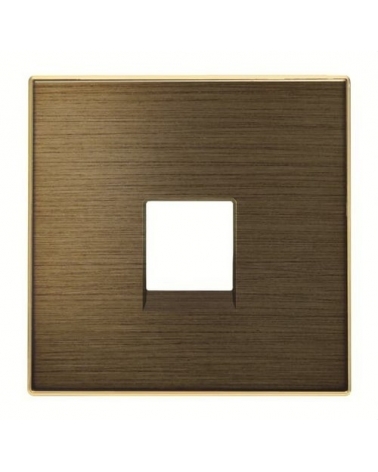 NIESSEN SKY 8517 OE Tapa toma de teléfono / informática de la serie SKY color oro envejecido