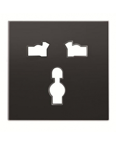 NIESSEN SKY 8539 NS Tapa base de enchufe universal de la serie SKY color negro soft