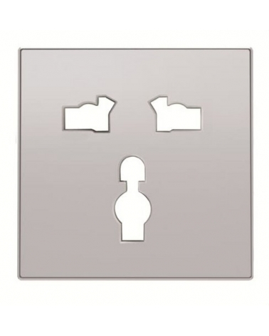 NIESSEN SKY 8539 PL Tapa base de enchufe universal de la serie SKY color plata