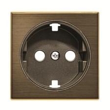 NIESSEN SKY 8588 OE Tapa base enchufe Schuko oro envejecido