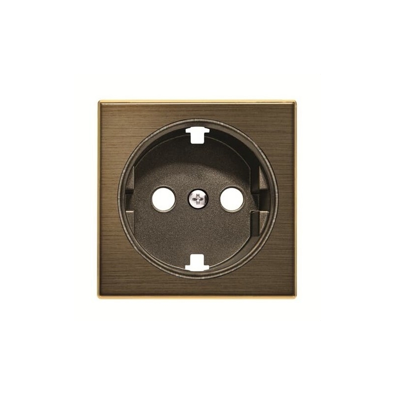 NIESSEN SKY 8588 OE Tapa base enchufe Schuko oro envejecido