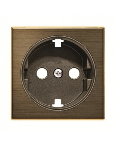 NIESSEN SKY 8588 OE Tapa base enchufe Schuko oro envejecido