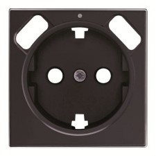 NIESSEN SKY 8588.3 NS Tapa base Schuko + doble cargador USB negro soft