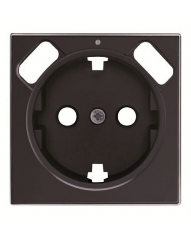 NIESSEN SKY 8588.3 NS Tapa base Schuko + doble cargador USB negro soft