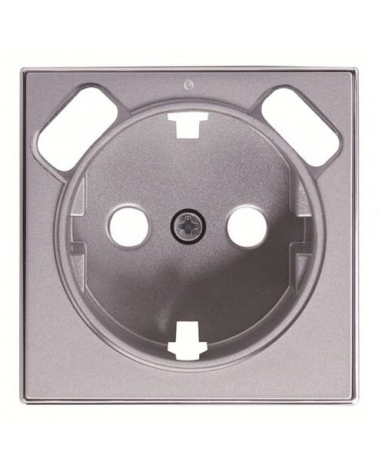 NIESSEN SKY 8588.3 PL Tapa base Schuko + doble cargador USB plata