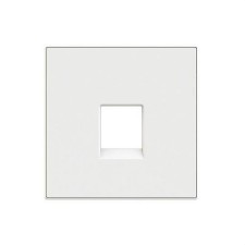 NIESSEN SKY 8517 BB Tapa toma de teléfono / informática Zenit blanco con embellecedor en blanco