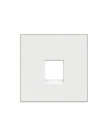 NIESSEN SKY 8517 BB Tapa toma de teléfono / informática Zenit blanco con embellecedor en blanco