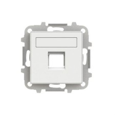 NIESSEN SKY 8518.1 BB Tapa 1 conector con persiana Zenit blanco con embellecedor en blanco