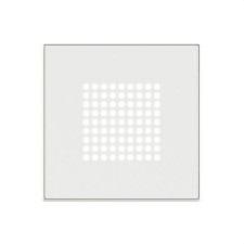 NIESSEN SKY 8529 BB Tapa timbre / altavoz / zumbador Zenit blanco con embellecedor en blanco