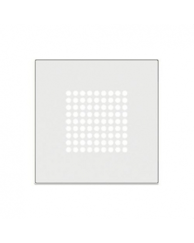 NIESSEN SKY 8529 BB Tapa timbre / altavoz / zumbador Zenit blanco con embellecedor en blanco