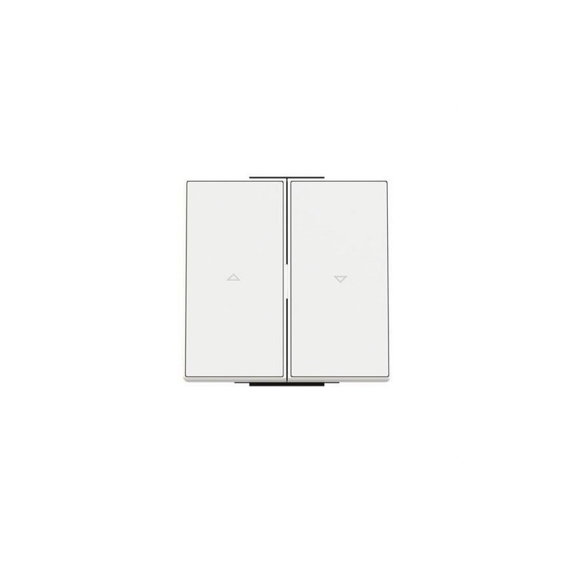 NIESSEN SKY 8544 BB Tecla interruptor persianas Zenit blanco con embellecedor en blanco