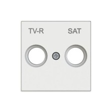 NIESSEN SKY 8550.1 BB Tapa toma TV+R/SAT Zenit blanco con embellecedor en blanco