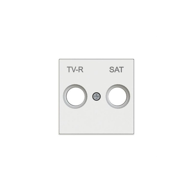 NIESSEN SKY 8550.1 BB Tapa toma TV+R/SAT Zenit blanco con embellecedor en blanco