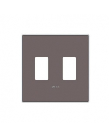 NIESSEN SKY 8585.3 TP Tapa cargador USB doble Taupé