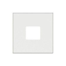 NIESSEN SKY 8588 BB Tapa base enchufe Schuko TT lateral Zenit blanco con embellecedor en blanco