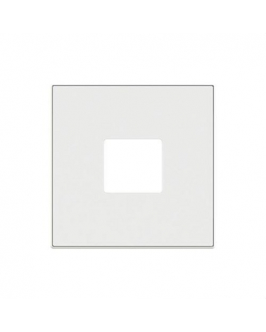 NIESSEN SKY 8588 BB Tapa base enchufe Schuko TT lateral Zenit blanco con embellecedor en blanco