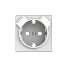 NIESSEN SKY 8588.3 BB Tapa base Schuko + doble cargador USB Zenit blanco con embellecedor en blanco