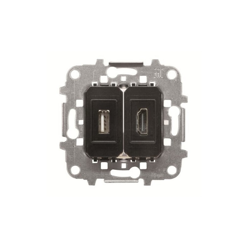 NIESSEN SKY 8155.68 Toma VDI HDMI AUT+USB conexión con tornillo