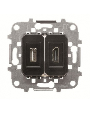 NIESSEN SKY 8155.68 Toma VDI HDMI AUT+USB conexión con tornillo