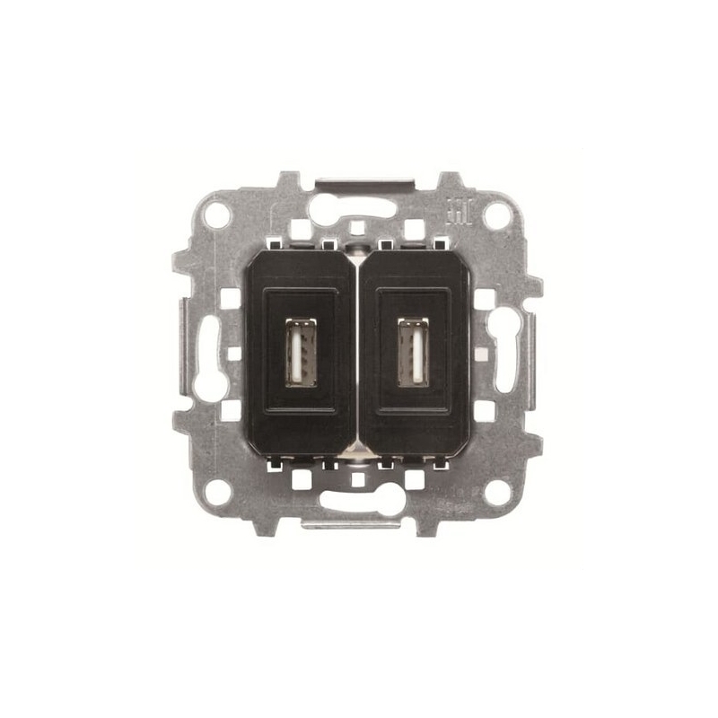 NIESSEN SKY 8155.88 Toma VDI doble USB conexión con tornillo
