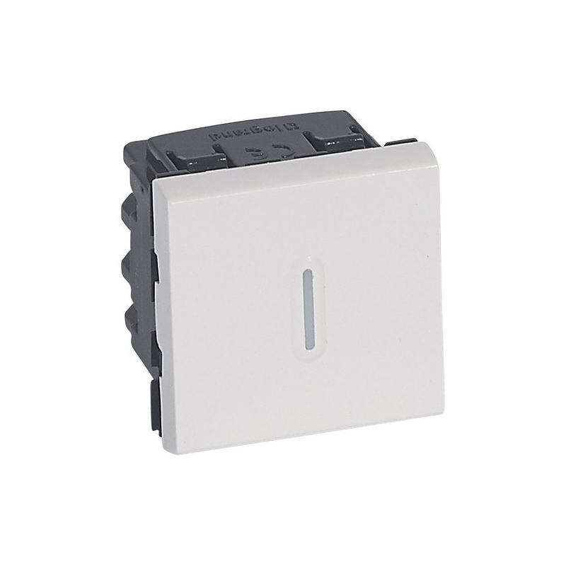 LEGRAND 077094 Conmutador con visor 16AX 2 módulos LEGRAND MOSAIC