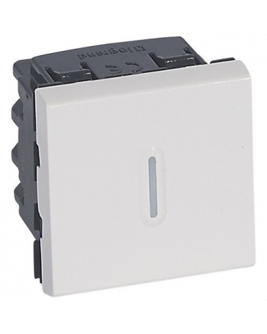 LEGRAND 077094 Conmutador con visor 16AX 2 módulos LEGRAND MOSAIC