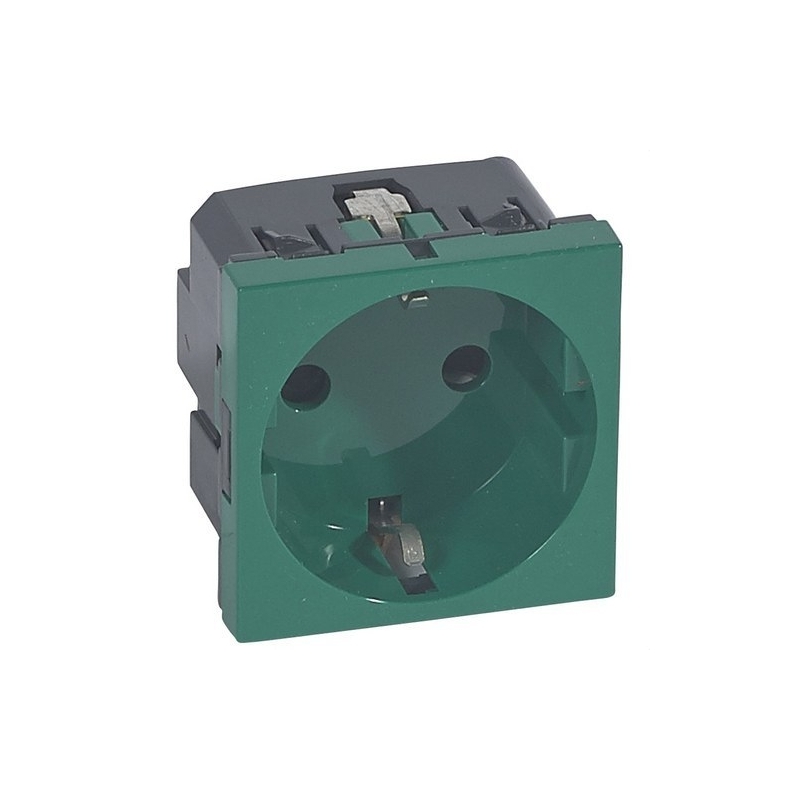 LEGRAND 077216 Toma 2P + TT lateral verde LEGRAND MOSAIC