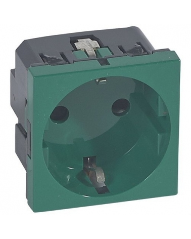 LEGRAND 077216 Toma 2P + TT lateral verde LEGRAND MOSAIC