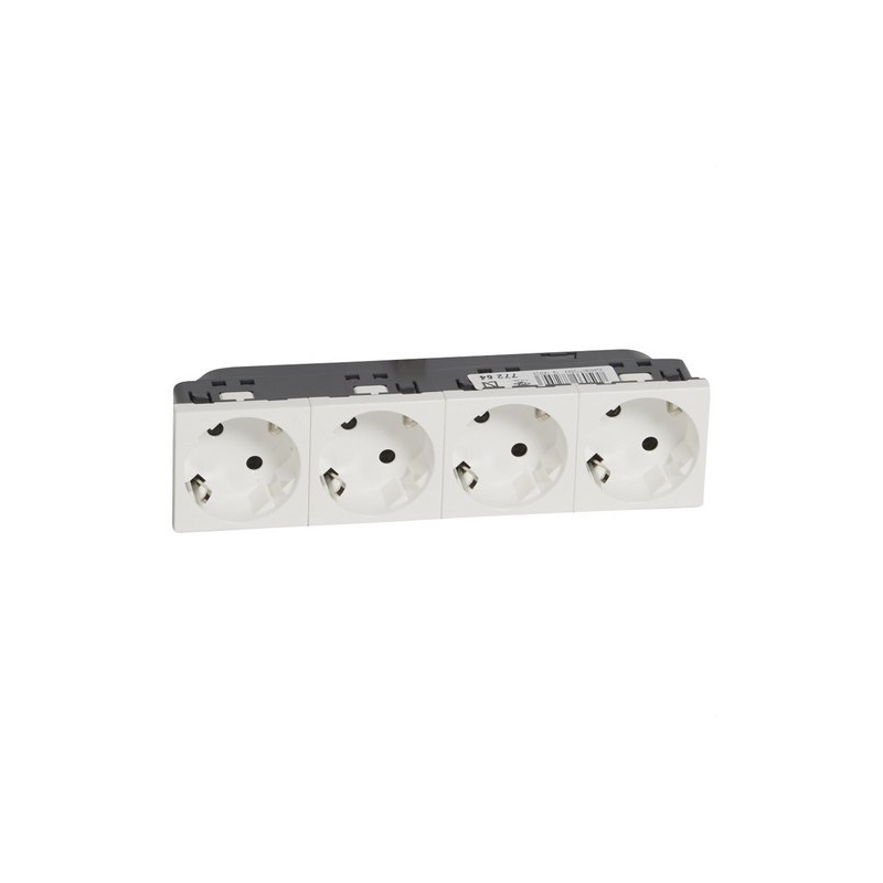 LEGRAND 077254 Toma 4x2P + TT lateral blanco LEGRAND MOSAIC