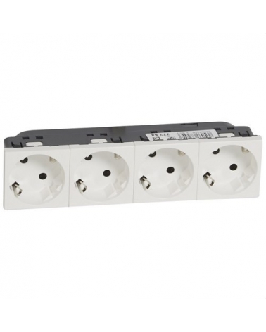 LEGRAND 077254 Toma 4x2P + TT lateral blanco LEGRAND MOSAIC