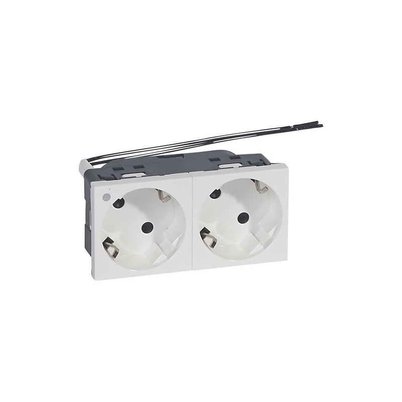 LEGRAND 077290 Toma 2x2P + TT lateral con Indicador blanco LEGRAND MOSAIC