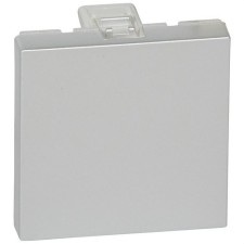 LEGRAND 079280 Tapa ciega 2 módulos aluminio LEGRAND MOSAIC