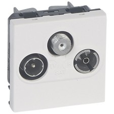 LEGRAND 079296 Toma TV/FM/SAT aluminio LEGRAND MOSAIC