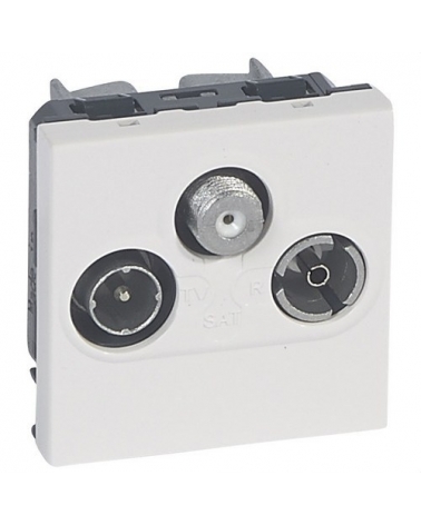 LEGRAND 079296 Toma TV/FM/SAT aluminio LEGRAND MOSAIC