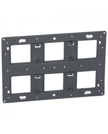 LEGRAND 080266 Soporte central 2x6-8 módulo LEGRAND MOSAIC