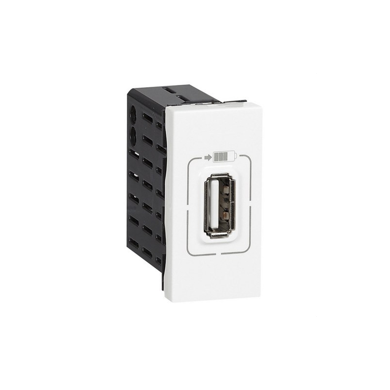 LEGRAND 077591 Alimentador USB 1 módulo blanco LEGRAND MOSAIC