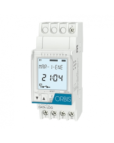 ORBIS OB174012 Interruptor horario digital DATA LOG 1 circuito 16A