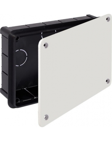 SOLERA 314 Caja registro o conexiones empotrar 200x130x60 tapa blanco con tornillos
