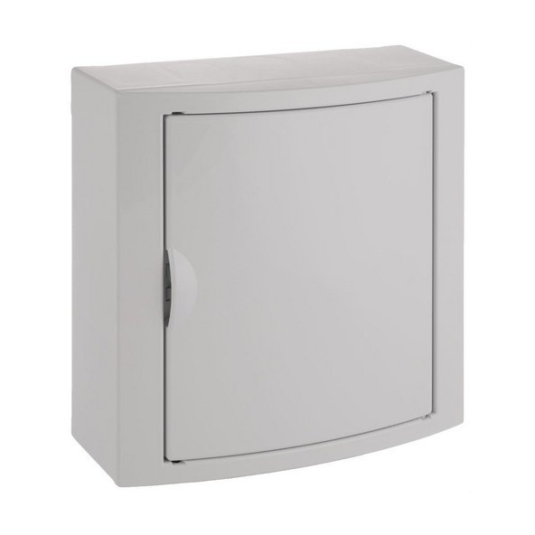 SOLERA 5109 Caja de distribucion de superficie de 8 elementos 247x249x104mm puerta blanco