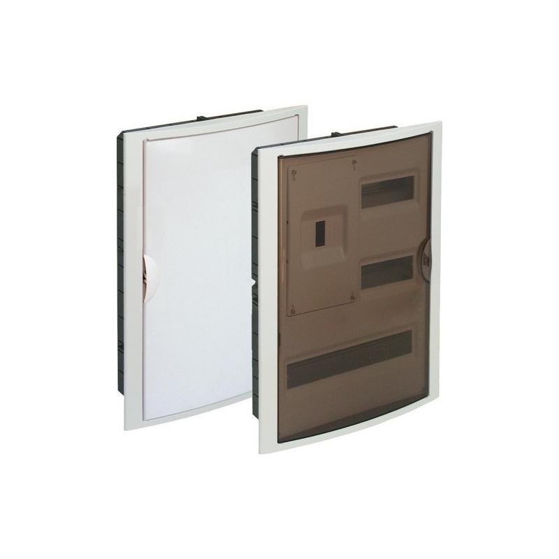 SOLERA 5430 Caja de distribución de empotrar de 30 elementos + 4 precintables 320x528x86mm marco y puerta blancos