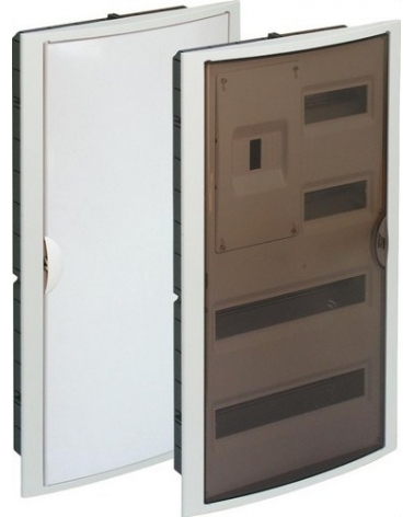 SOLERA 5440 Caja de distribución de empotrar de 40 elementos + 4 precintables 320x670x75mm marco y puerta blancos