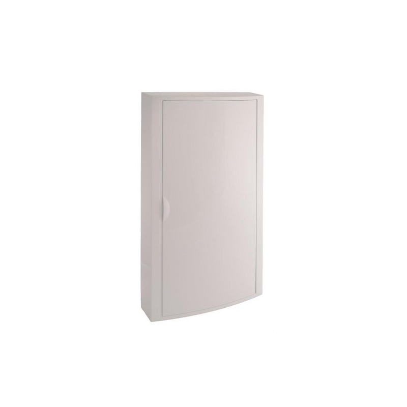 SOLERA 5441 Caja de distribución de superficie de 40 elementos + 4 precintables 362x686x104mm marco y puerta blancos