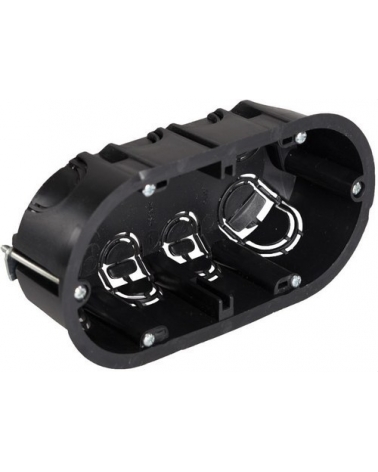 SOLERA 5725 Caja de mecanismos de empotrar en tabique hueco 2 elementos 140x68x46mm 4 entradas para tubo diámetro 20