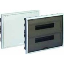 SOLERA 8206 Caja de distribución de empotrar de 40 elementos 400x320x72mm marco y puerta blancos