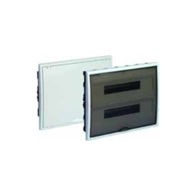 SOLERA 8206 Caja de distribución de empotrar de 40 elementos 400x320x72mm marco y puerta blancos