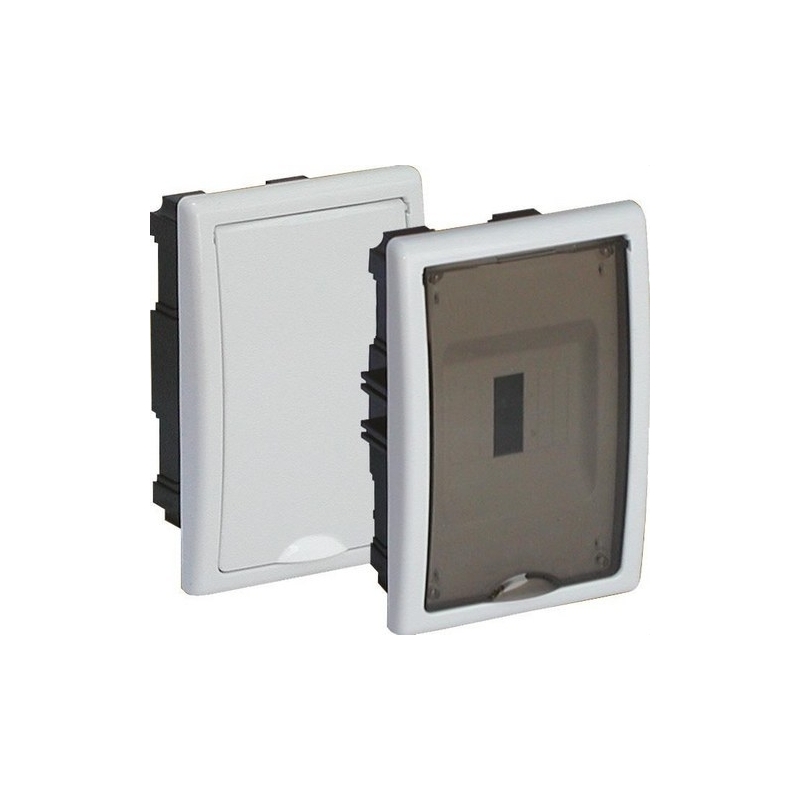 SOLERA 8694 Caja de distribución de empotrar de 4 elementos 125x195x72mm marco y puerta blancos