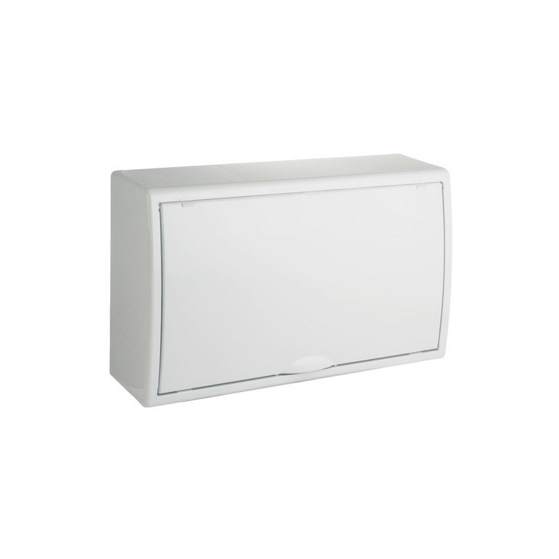 SOLERA 8704 Caja de distribución de superficie de 18 elementos 407x247x104mm color blanco