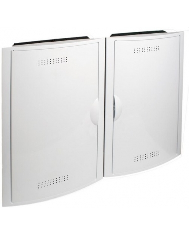 SOLERA 5504/2 Conjunto para ICT 2 registros vacíos con puerta+marco blanco
